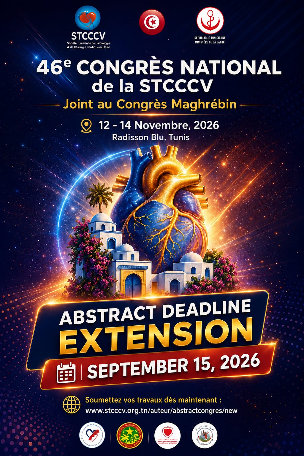 46ème Congrès National de la Société Tunisienne de Cardiologie et de Chirurgie Cardiovasculaire Joint au Congrès de cardiologie du Maghreb - STCCCV